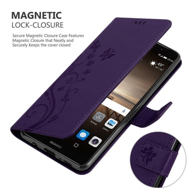 Huawei MATE 9 Plånboksfodral Skal (Lila)