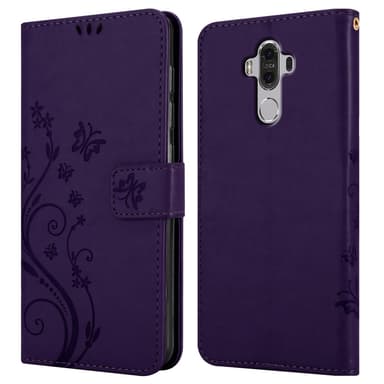 Huawei MATE 9 Plånboksfodral Skal (Lila)