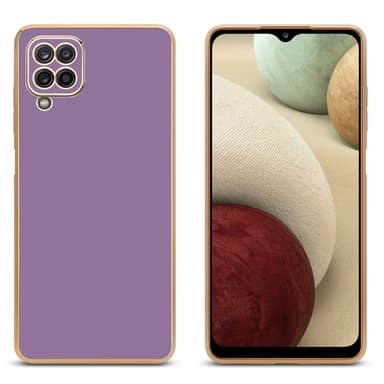 Samsung Galaxy A12 / M12 Skal Fodral Case (Lila)