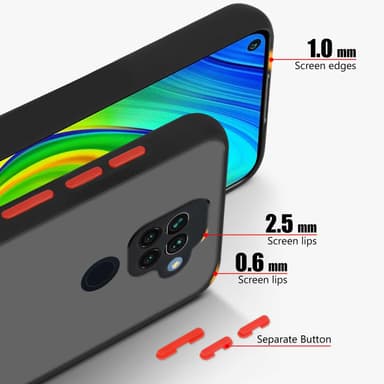 Xiaomi RedMi NOTE 9 Skal Fodral Case (Svart)