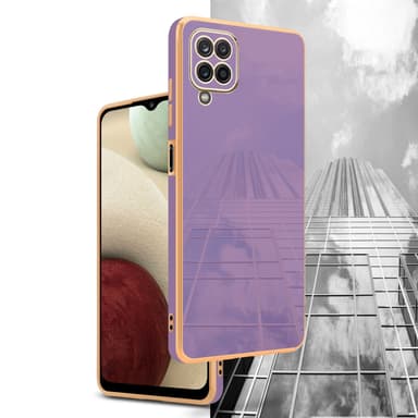 Samsung Galaxy A12 / M12 Skal Fodral Case (Lila)