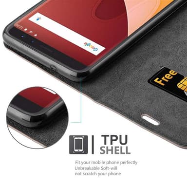 WIKO VIEW Skal Fodral Case (Brun)