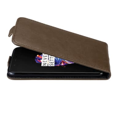 OnePlus 5 Flipfodral Skal (Brun)