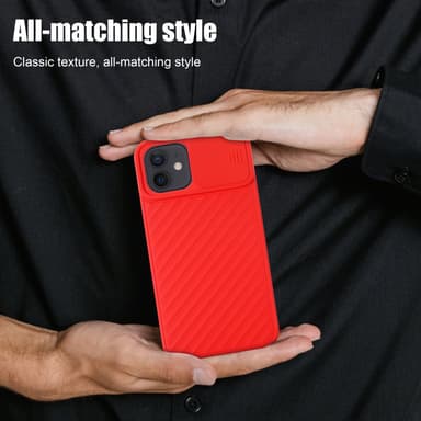 iPhone 12 MINI Skal Fodral Case (Röd)
