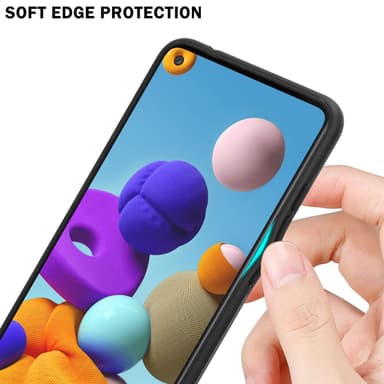 Samsung Galaxy A21s Skal Fodral Case (Svart)
