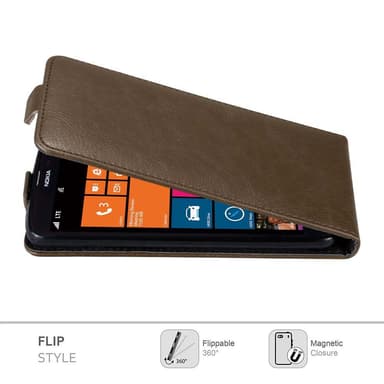 Nokia Lumia 1320 Flipfodral Skal (Brun)
