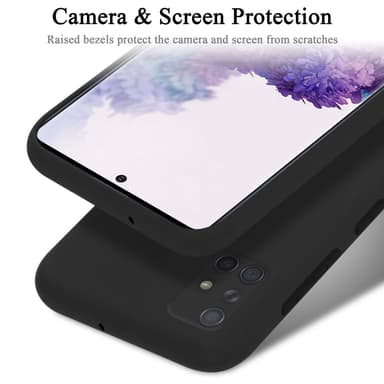 Samsung Galaxy A71 4G Skal Fodral Case (Svart)