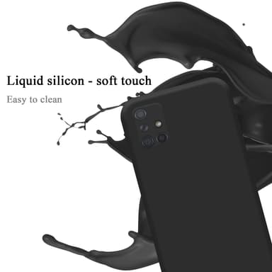 Samsung Galaxy A71 4G Skal Fodral Case (Svart)