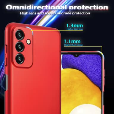 Samsung Galaxy A13 5G Skal Fodral Case (Röd)