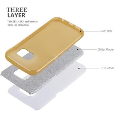 Samsung Galaxy S6 EDGE Skal Fodral Case (Guld)