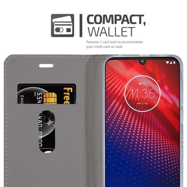 Motorola MOTO Z4 Plånboksfodral Skal (Blå)