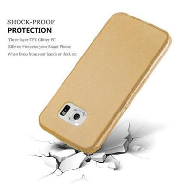 Samsung Galaxy S6 EDGE Skal Fodral Case (Guld)