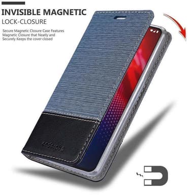 Motorola MOTO Z4 Plånboksfodral Skal (Blå)
