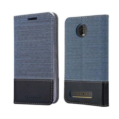 Motorola MOTO Z4 Plånboksfodral Skal (Blå)