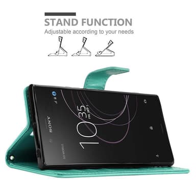 Sony Xperia XZ1 Plånboksfodral Skal (Turkos)