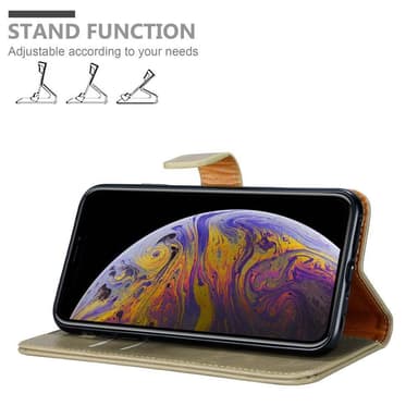 iPhone XS MAX Plånboksfodral Skal (Brun)