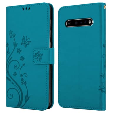 LG V60 ThinQ Plånboksfodral Skal (Blå)
