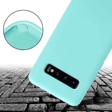 Samsung Galaxy S10 PLUS Skal Fodral Kedja (Turkos)