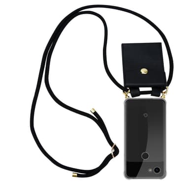 Google PIXEL 3A XL Skal Fodral Kedja (Svart)