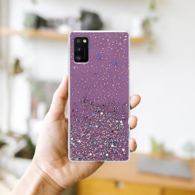 Samsung Galaxy A41 Skal Fodral Case (Lila)