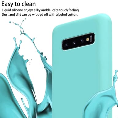 Samsung Galaxy S10 PLUS Skal Fodral Kedja (Turkos)