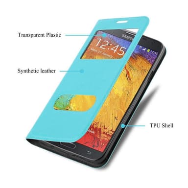 Samsung Galaxy NOTE 3 NEO Plånboksfodral Skal (Turkos)