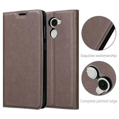 Huawei Enjoy 7 PLUS Skal Fodral Case (Brun)