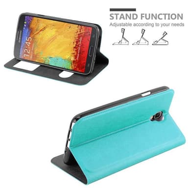 Samsung Galaxy NOTE 3 NEO Plånboksfodral Skal (Turkos)