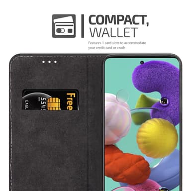 Samsung Galaxy A51 4G / M40s Skal Fodral Case (Svart)