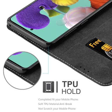 Samsung Galaxy A51 4G / M40s Skal Fodral Case (Svart)