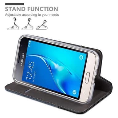 Samsung Galaxy J1 2016 Plånboksfodral Skal (Blå)