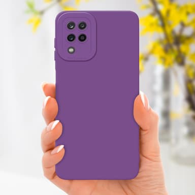 Samsung Galaxy A12 / M12 Skal Fodral Case (Lila)
