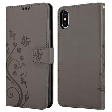 iPhone XS MAX Plånboksfodral Skal (Grå)