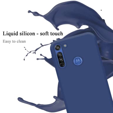 Motorola MOTO G8 Skal Fodral Case (Blå)