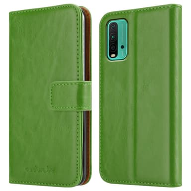 Xiaomi RedMi 9T / POCO M3 Plånboksfodral Skal (Grön)