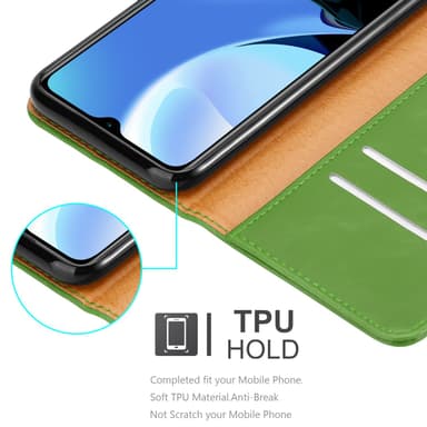 Xiaomi RedMi 9T / POCO M3 Plånboksfodral Skal (Grön)