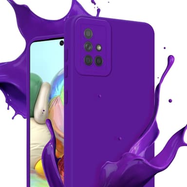 Samsung Galaxy A71 4G Skal Fodral Case (Lila)