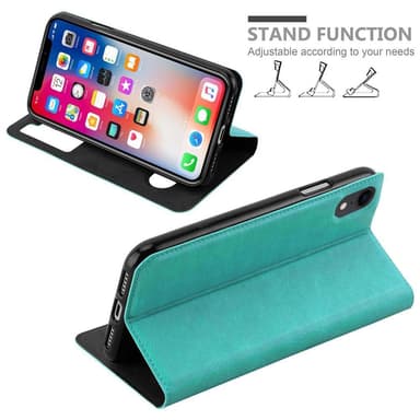 iPhone XR Plånboksfodral Skal (Turkos)