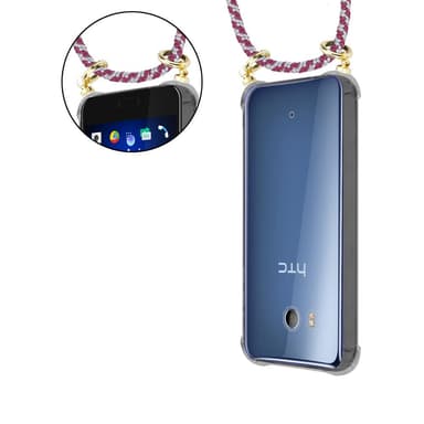 HTC OCEAN / U11 Skal Fodral Kedja (Röd)