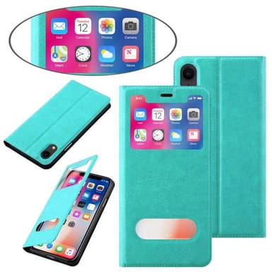 iPhone XR Plånboksfodral Skal (Turkos)