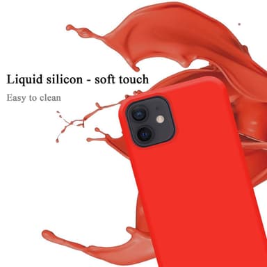iPhone 12 MINI Skal Fodral Case (Röd)