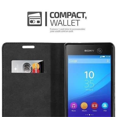 Sony Xperia M5 Skal Fodral Case (Svart)