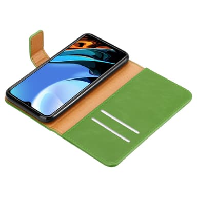 Xiaomi RedMi 9T / POCO M3 Plånboksfodral Skal (Grön)