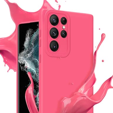 Samsung Galaxy S22 ULTRA Skal Fodral Case (Röd)