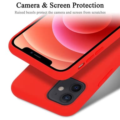 iPhone 12 MINI Skal Fodral Case (Röd)