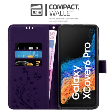 Samsung Xcover 6 Pro Plånboksfodral Skal (Lila)
