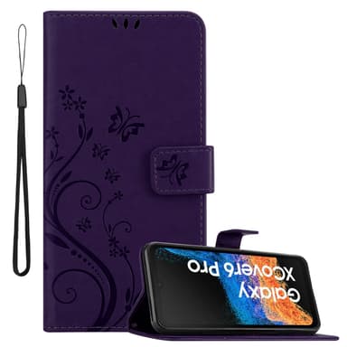 Samsung Xcover 6 Pro Plånboksfodral Skal (Lila)