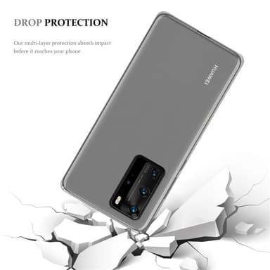 Huawei P40 Skal Fodral Case (Transparent)