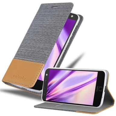Motorola MOTO Z Plånboksfodral Skal (Grå)