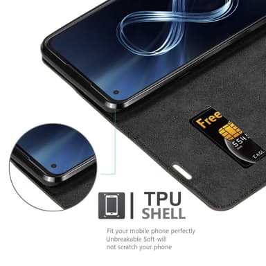 Asus ZenFone 8 Skal Fodral Case (Brun)